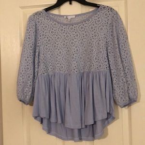 Lace floral shirt